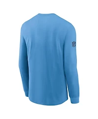Nike Men's Light Blue Tennessee Titans Sideline Performance Long Sleeve T-Shirt