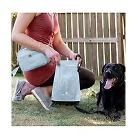 Walk Star Kit: 3-in-1 Dog Bag, Bowl, & Leash plus Matching 90 Refill Poop Bags