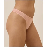 Pact Women's Organic Cotton Everyday Classic Fit Thong 6-Pack