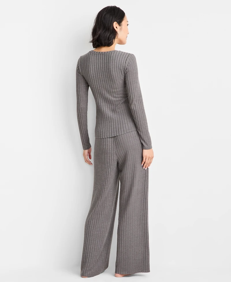State of Day Women's Soft Rib-Knit Pajama Set, Xs-3X, Macy's Exclusive