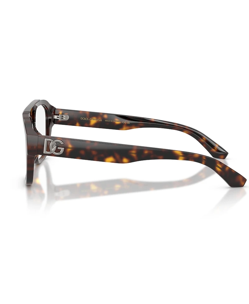 Dolce&Gabbana Men's Pilot Eyeglasses, DG3415