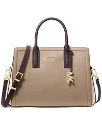 Michael Kors Laila Medium Color-Block Leather Satchel