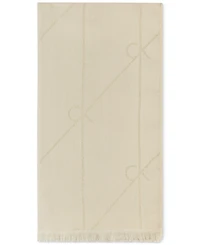Calvin Klein Diagonal Metallic Logo Scarf