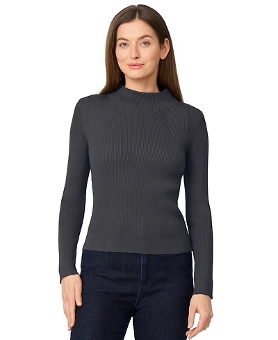 Melissa Paige Women's Mock-Neck Rib-Knit Sweater