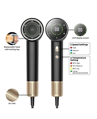 High-Speed Low Noise Hair Dryer with 200 Million Negative Ions & Fast-Drying 110,000 Rpm Brushless Motor