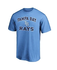 Fanatics Men's Light Blue Tampa Bay Rays Heart Soul T-Shirt