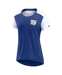 Nike Women's Royal New York Giants Performance Fashion T-Shirt
