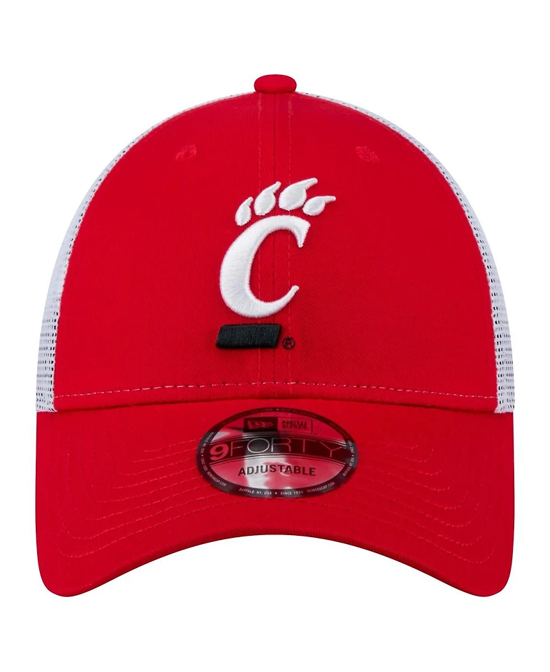 New Era Men's Red Cincinnati Bearcats Trucker 9FORTY Adjustable Hat