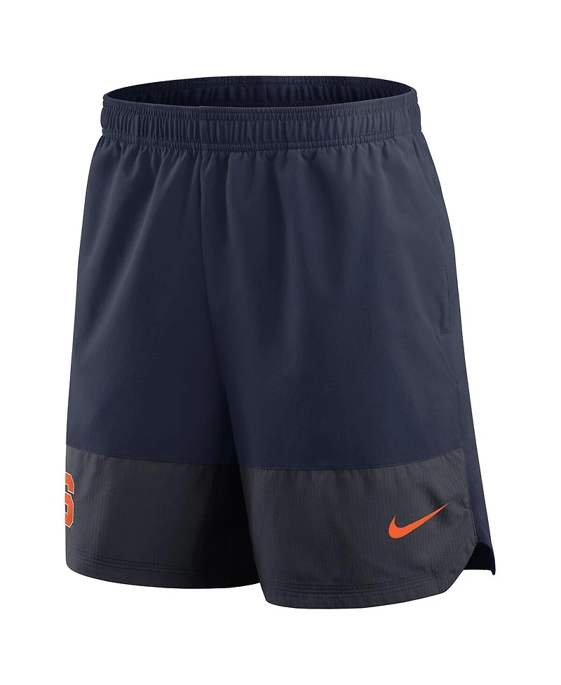 Nike Men's Navy Syracuse Orange 2025 Sideline Performance Shorts