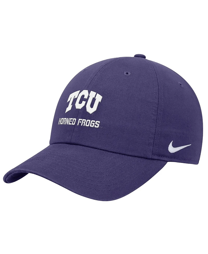 Nike Men's Purple Tcu Horned Frogs 2025 On-Field Club Adjustable Hat