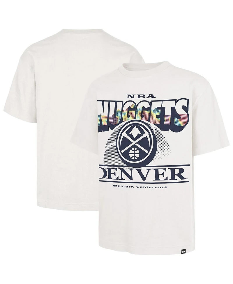 '47 Brand Men's White Denver Nuggets City Edition Shifty Foundation T-Shirt