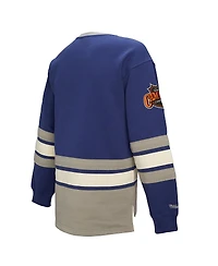 Mitchell & Ness Women's Blue Toronto Maple Leaf's Heritage Lace-Up Pullover Sweatshirt