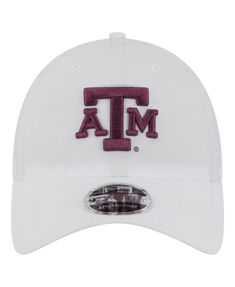 New Era Men's White Texas A M Aggies Active Ripstop 9TWENTY Adjustable Hat