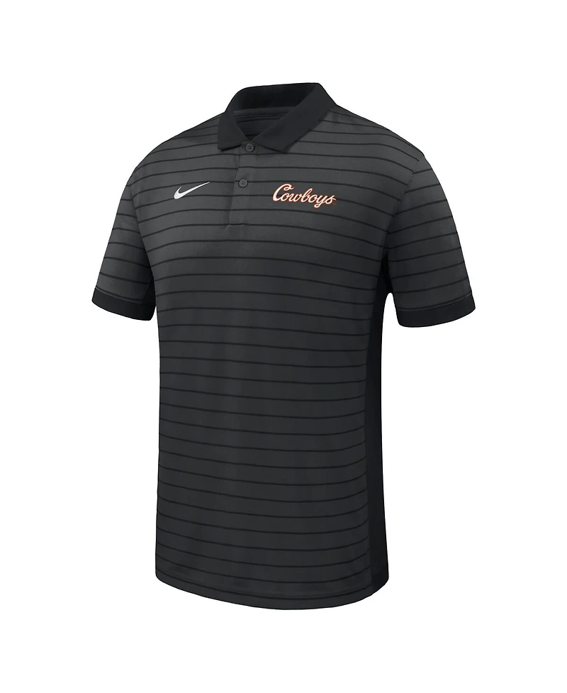 Nike Men's Oklahoma State Cowboys 2025 Early Season Coaches Sideline Victory Stripe Performance Polo Shirt