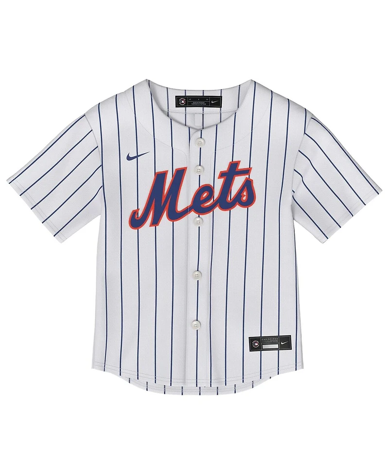 Nike Toddler Francisco Lindor White New York Mets Home Replica Jersey