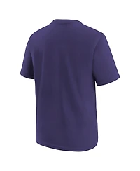 Nike Big Boys and Girls Purple Baltimore Ravens Primary Logo Legend T-Shirt