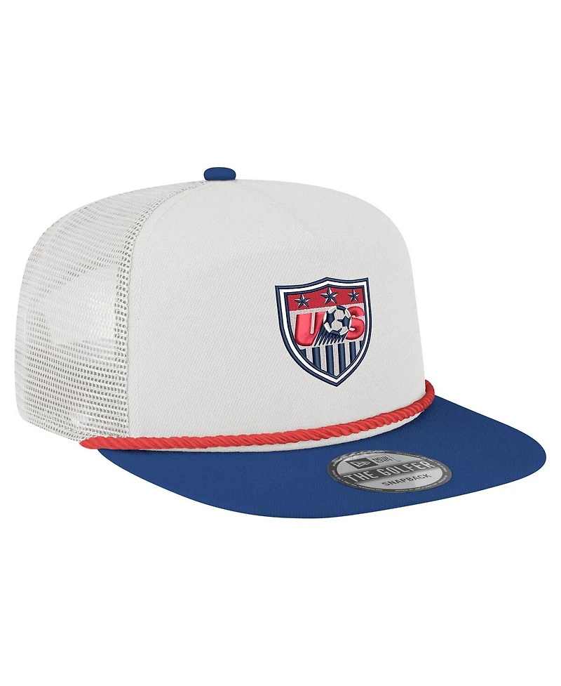 New Era Men's White Usmnt 1995 Retro Golfer Adjustable Hat