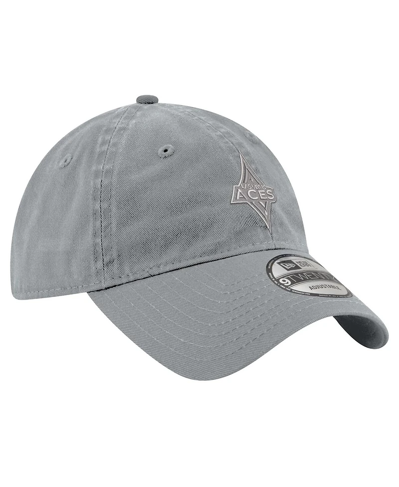New Era Men's and Women's Gray Las Vegas Aces Core Tonal 9TWENTY Adjustable Hat