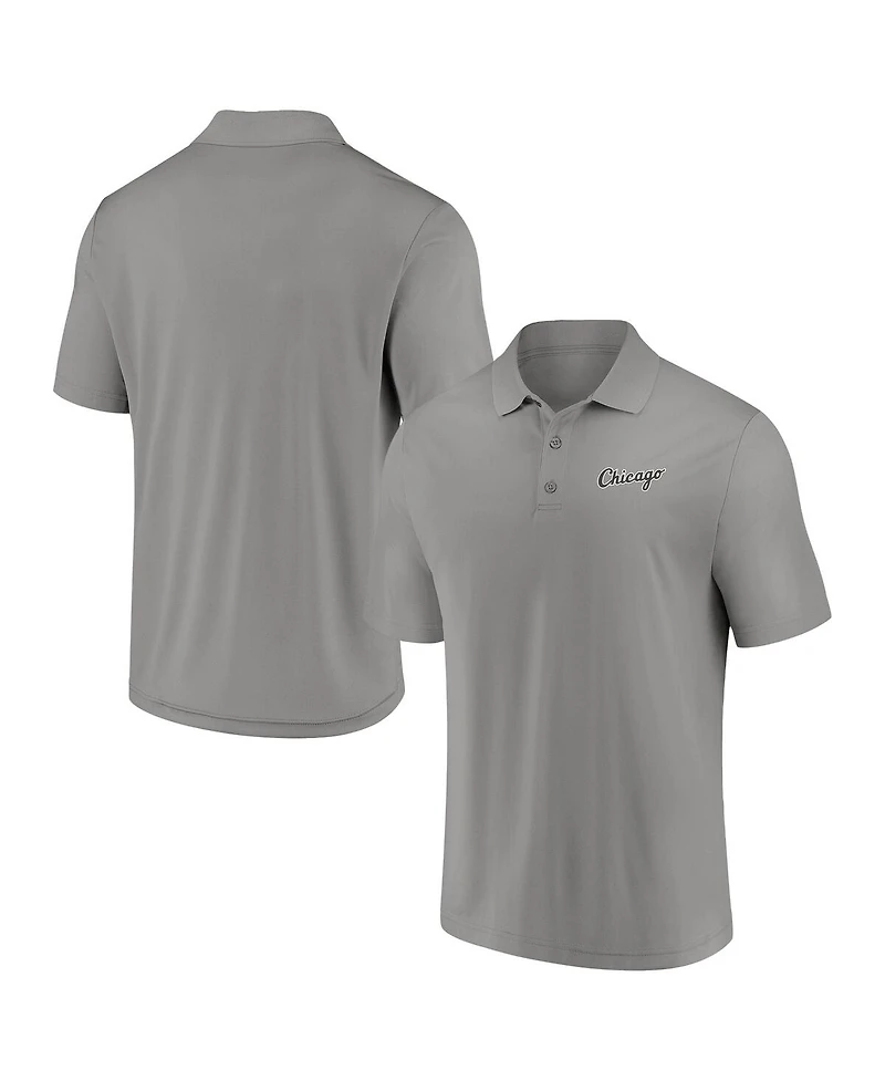 Fanatics Men's Gray Chicago White Sox Component Polo Shirt