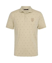 LevelWear Men's Cream San Francisco Giants Vision Polo Shirt