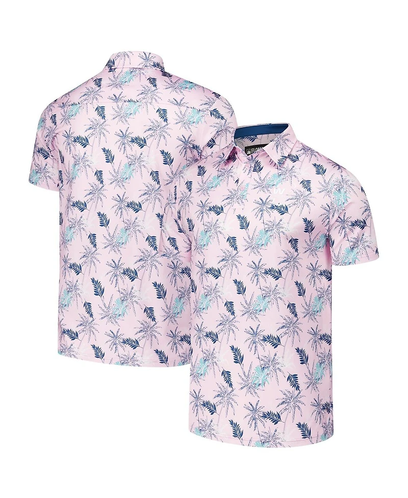 Flomotion Men's Light Pink Wm Phoenix Open Breezy Banks Polo Shirt