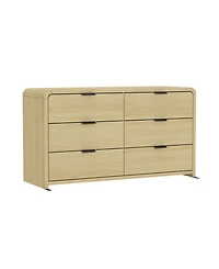 Manhattan Comfort Grace 60" Modern 6-Drawer Double Dresser