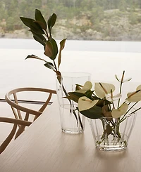 Orrefors Reed Low Vase