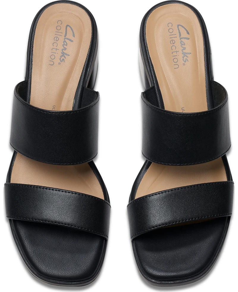 Clarks Collection Women's Jaylan Dusk Block Heel Sandals