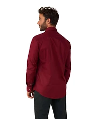 OppoSuits Men's Shirt - Long Sleeved Magic Mint Dress Pastel Green Formal Clothing