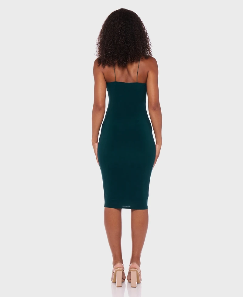 B Darlin Juniors' Sleeveless Square Neck Midi Dress
