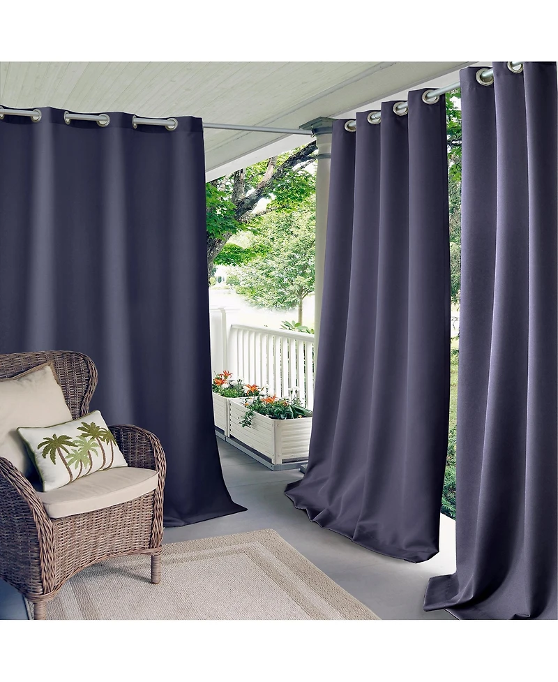 Elrene Home Fashions Connor Solid Indoor Outdoor Window Curtain