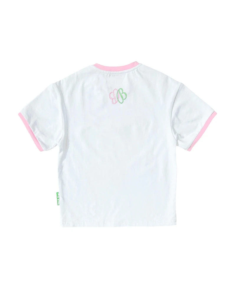 Bits & Bows Toddler Pink Golf Crewneck T-Shirt
