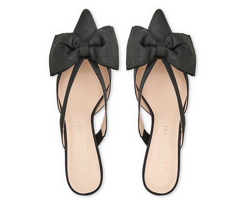Cynthia Bow Mule - Fabric