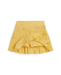 Polo Ralph Lauren Toddler and Little Girls Pony Pleated Mesh Skort