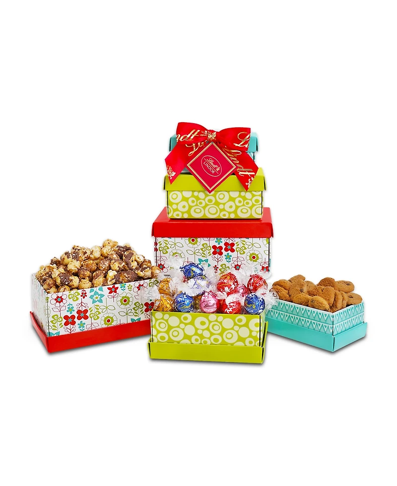 Alder Creek Gift Baskets Lindt Springtime Collection Tower, 6 Items