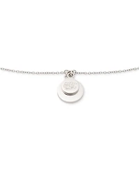 Lauren Ralph Lauren Sterling Silver Logo Coin Link Bracelet