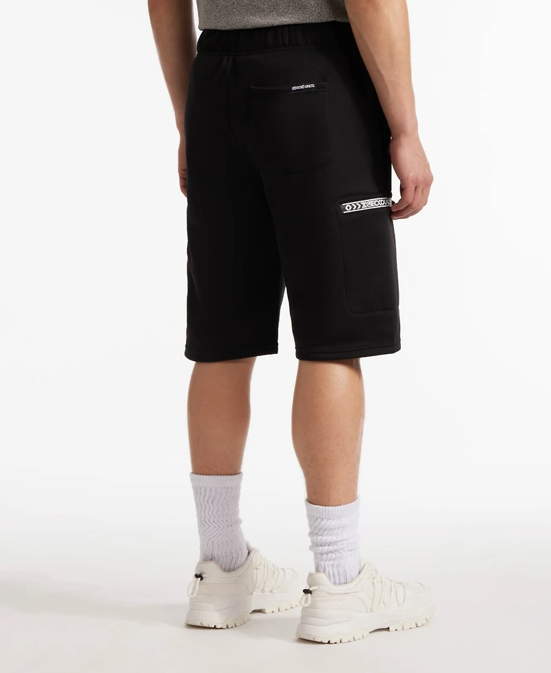 Ecko Unltd Men's Stitched Pockets Fleece Shorts