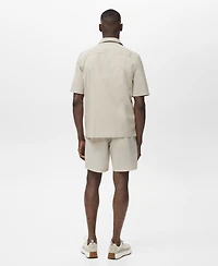 Mango Men's Water-Repellent Bermuda Shorts