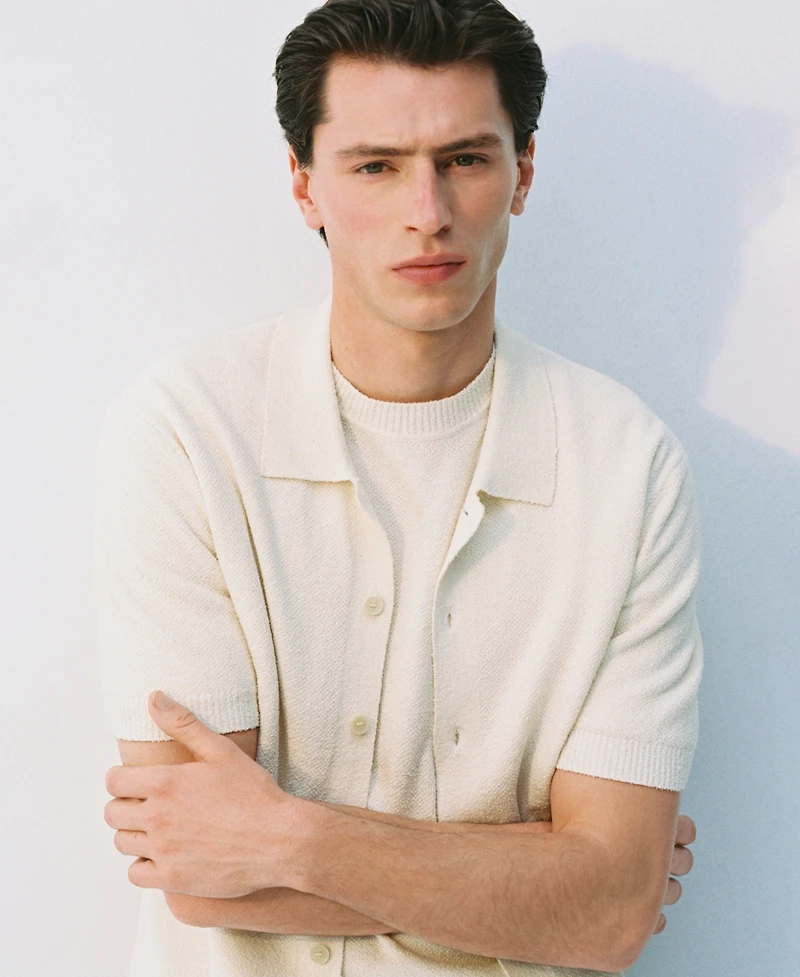 Mango Men's Fine Knit Shirt