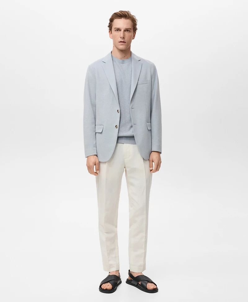 Mango Men's Verner Slim Fit Cotton Blazer