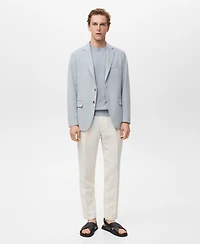 Mango Men's Verner Slim Fit Cotton Blazer