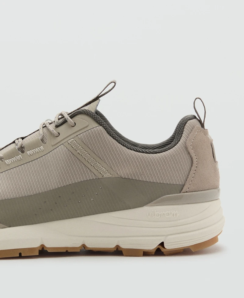 Mango Men's Lace-Up Panel Sneakers