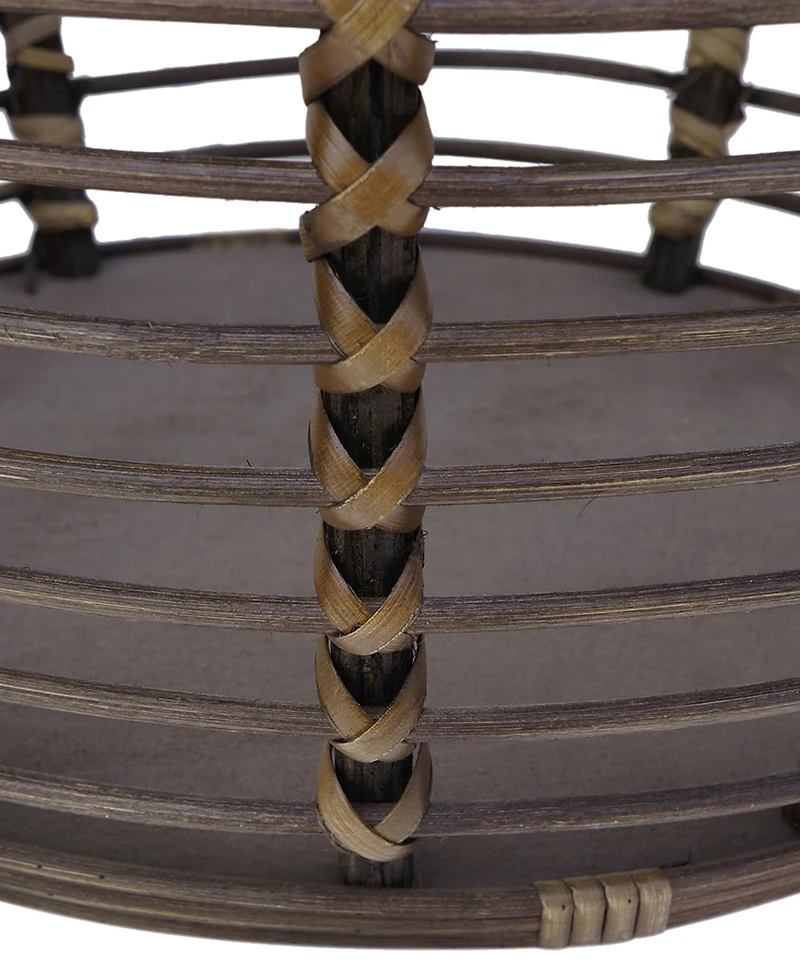 Gallerie Decor 20" Java Rattan Handwoven End Table