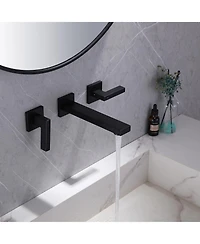 Greenspring Two-Handle Wall Mounted Bathroom Faucet