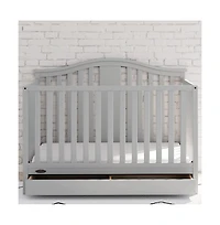Graco Solano 4-in-1 Convertible Crib with Drawer - Pebble Gray