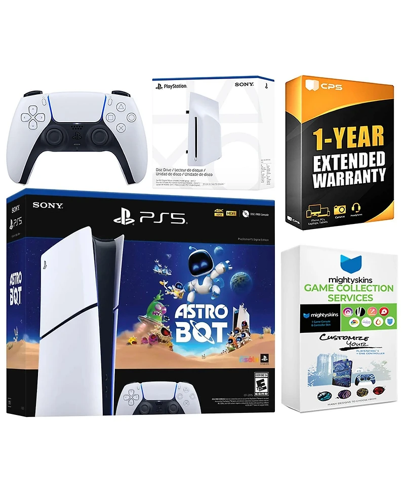 Sony PlayStation 5 Astro Bot Slim Digital Bundle with Disc Drive