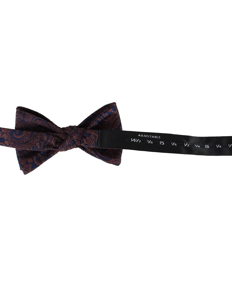 Trafalgar Men's Sobee Paisley Silk Bow Tie