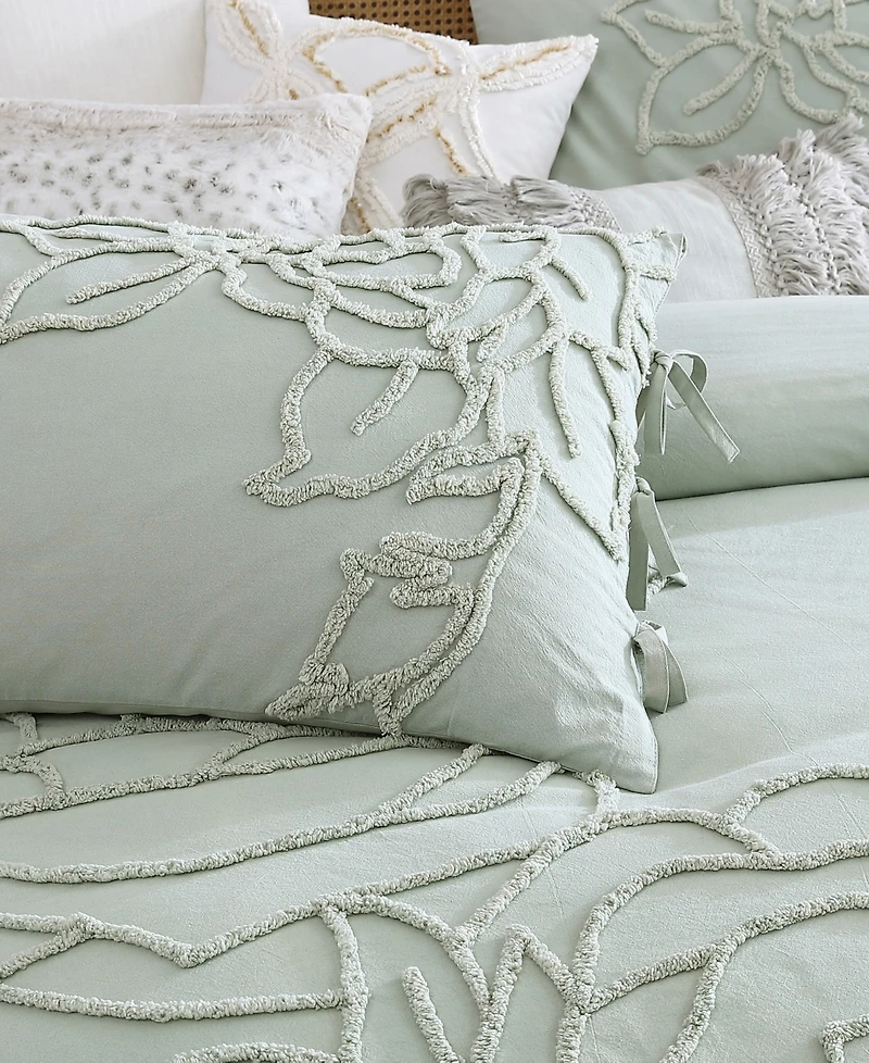 Peri Home Chenille Rose 3-Pc. Duvet Cover Set, Full/Queen