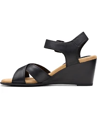 Clarks Collection Women's Emmalae Iris Wedge Sandals