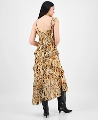 Bar Iii Women's Sleeveless Leopard-Print Dress, Exclusively at Macy's